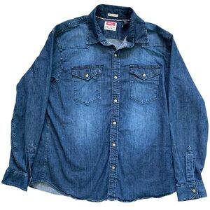 LIKE NEW Wrangler Western Denim Shirt